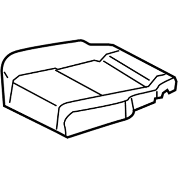 Toyota 71075-0C080-B2 Rear Seat Cushion Cover, Right (For Separate Type)