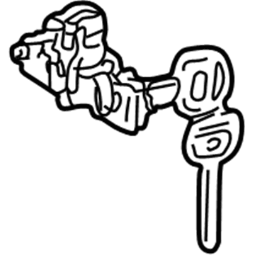 Toyota 69056-42020 Cylinder & Keys