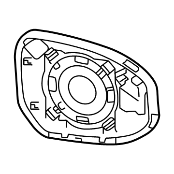 Toyota 87931-30G70 Mirror Glass