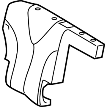 Toyota 71077-0T022-A1 Rear Seat Back Cover, Right (For Separate Type)