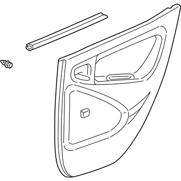 Toyota 67630-52180-B0 Board Sub-Assy, Rear Door Trim, RH