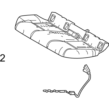 Toyota 71503-47280 Seat Cushion Pad