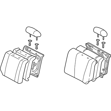 Toyota 71480-02150-B0 Seat Back Assembly