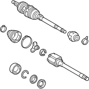 2014 Toyota Highlander Axle Shaft - 43410-0E221