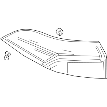 Toyota 81551-12D10 Lens & Body, Rr Comb