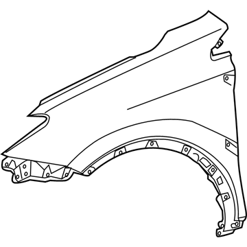 Toyota 53801-0R070 Fender Sub-Assembly, Front