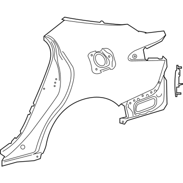 Toyota 61601-06310 Panel Sub-Assembly, QUAR