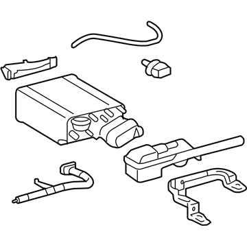 Toyota 77740-0C060 Canister Assy, Charcoal