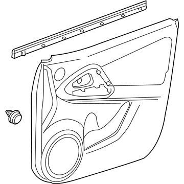 Toyota 67610-0R032-B6 Panel Assembly, Door Trim