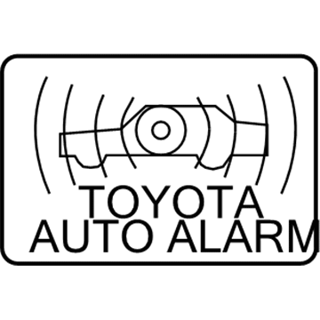 Toyota 74515-06010 Antitheft Label