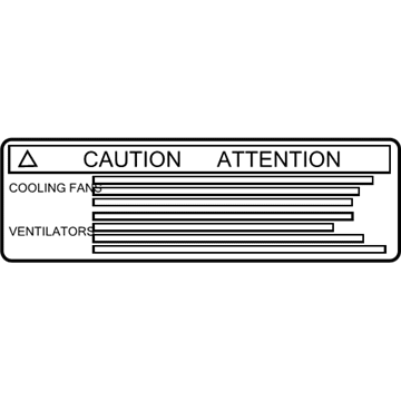 Toyota 16793-0T020 Fan Label