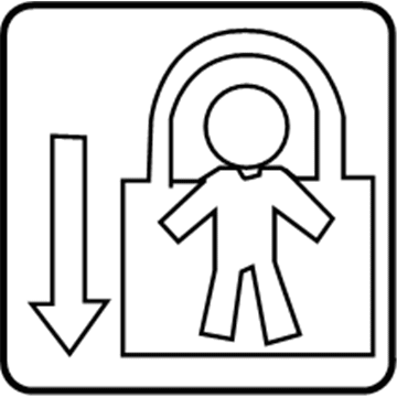 Toyota 69339-06040 Child Lock Label