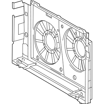 Toyota 16711-37040 Fan Shroud