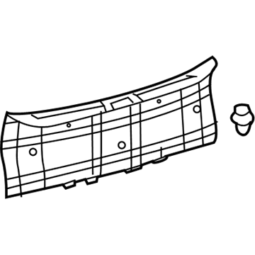 Toyota 58387-AA030-C0 Rear Trim Panel