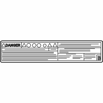 Toyota G9569-47110 Battery Label