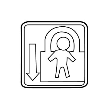 Toyota 69339-06040 Child Lock Label