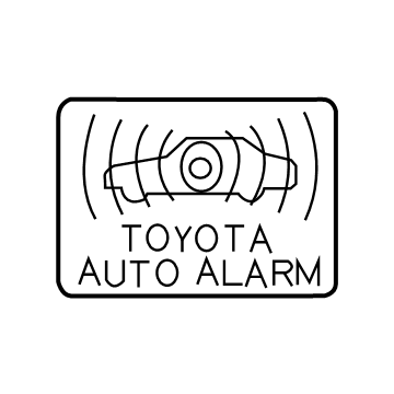 Toyota 74515-06010 Antitheft Label