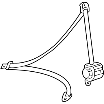 Toyota 73370-60182-B0 Belt & Retractor