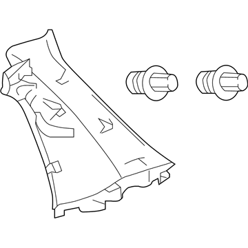 Toyota 62471-0D580-B0 Sail Panel Trim