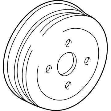 Toyota 42431-52011 Rear Brake Drum Sub-Assembly