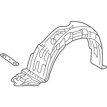 Toyota 53875-12380 Liner, Front Fender, RH