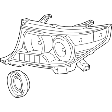 Toyota 81145-60F50 Headlamp Assembly