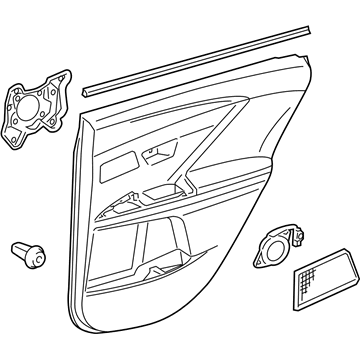 Toyota 67640-0T020-C1 Panel Assembly, Rear Door