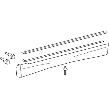 Toyota 75805-04901 Rocker Molding