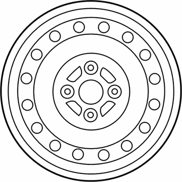 Toyota 42611-52503 Wheel, Steel