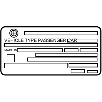 Toyota 74511-WAA01 Label