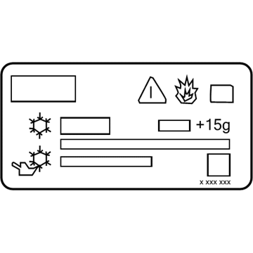 Toyota 88723-WAA01 Caution Label