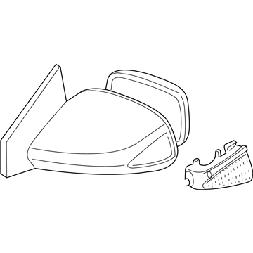 Toyota 87910-21190-J3 Mirror Assembly, Passenger Side