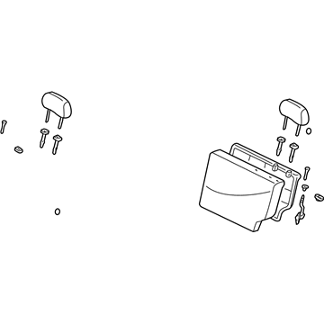 Toyota 71480-52330-B1 Seat Back Assembly