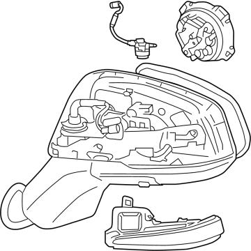 Toyota 87910-0R560 Mirror Assembly