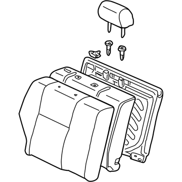 Toyota 71480-02520-B1 Back Assembly, Rear Seat, RH