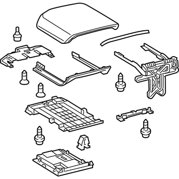 Toyota 58905-0C091-C0 Door Sub-Assembly, Console Compartment