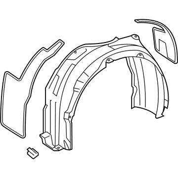 Toyota 53806-06050 Shield Sub-Assembly, FEN