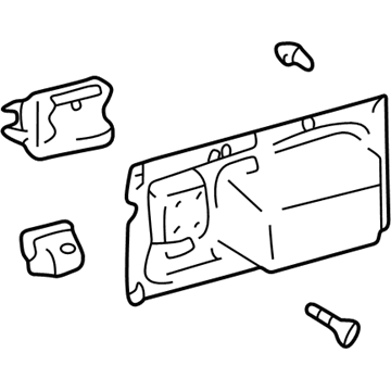 Toyota 62603-60020-B0 Board Sub-Assy, Quarter Trim, Lower