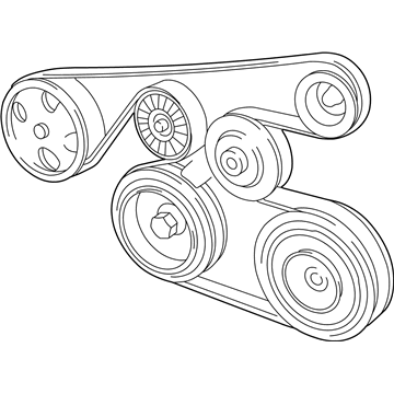 Toyota 90080-91134-83 Belt, V RIBBED