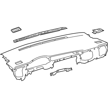 Toyota 55302-02370-C0 Upper Crash Pad