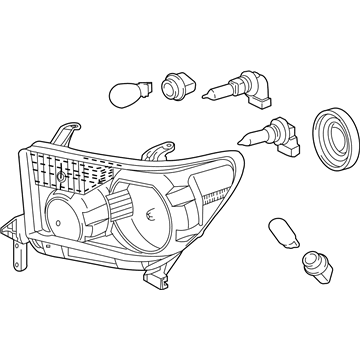 Toyota 81150-0C051 Driver Side Headlight Assembly Composite