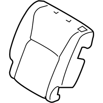 Toyota 71077-48330-A2 Rear Seat Back Cover, Right (For Separate Type)