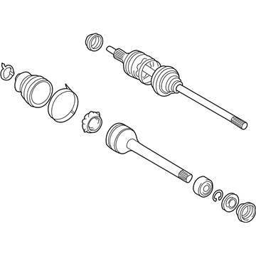 Toyota 43410-08020 Axle Assembly