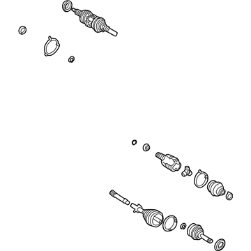 Toyota 43420-0W160 Shaft Assembly, Front Drive, Left