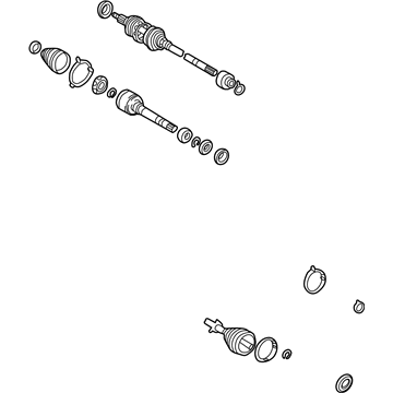 Toyota 43410-0W071 Shaft Assembly, Front Drive, Right