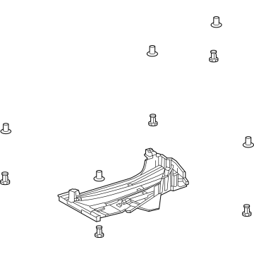 Toyota 57628-47060 COVER, RR FLOOR SIDE