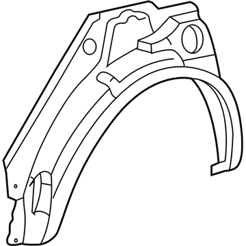 Toyota 61631-02030 Outer Wheelhouse, Passenger Side