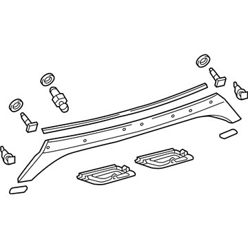 Toyota 76801-07050 Finish Molding