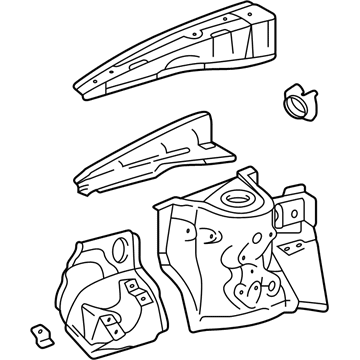 Toyota 53701-42022 Wheelhouse Assembly