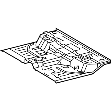 Toyota 58311-04072 Rear Floor Pan